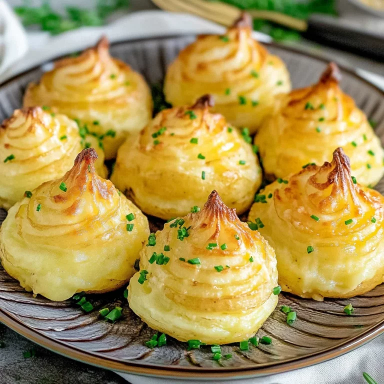 Perfect Duchess Potatoes: Creamy and Golden Goodness