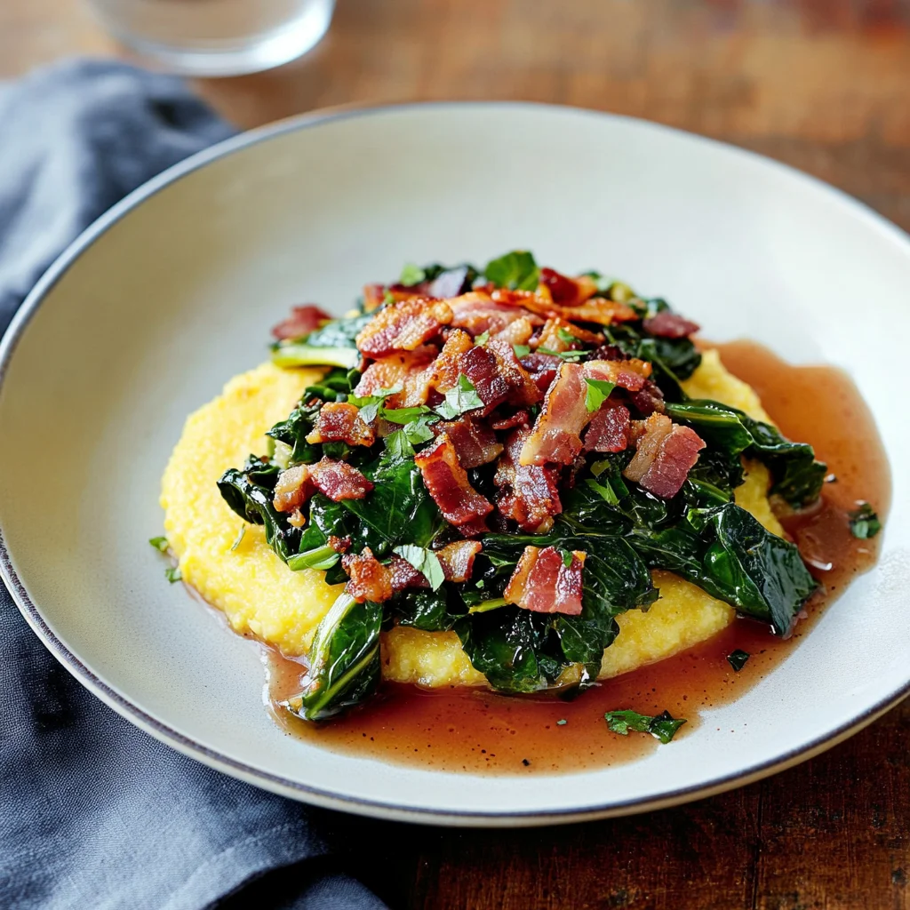 Rainbow Chard with Bacon and Polenta: A Savory Delight
