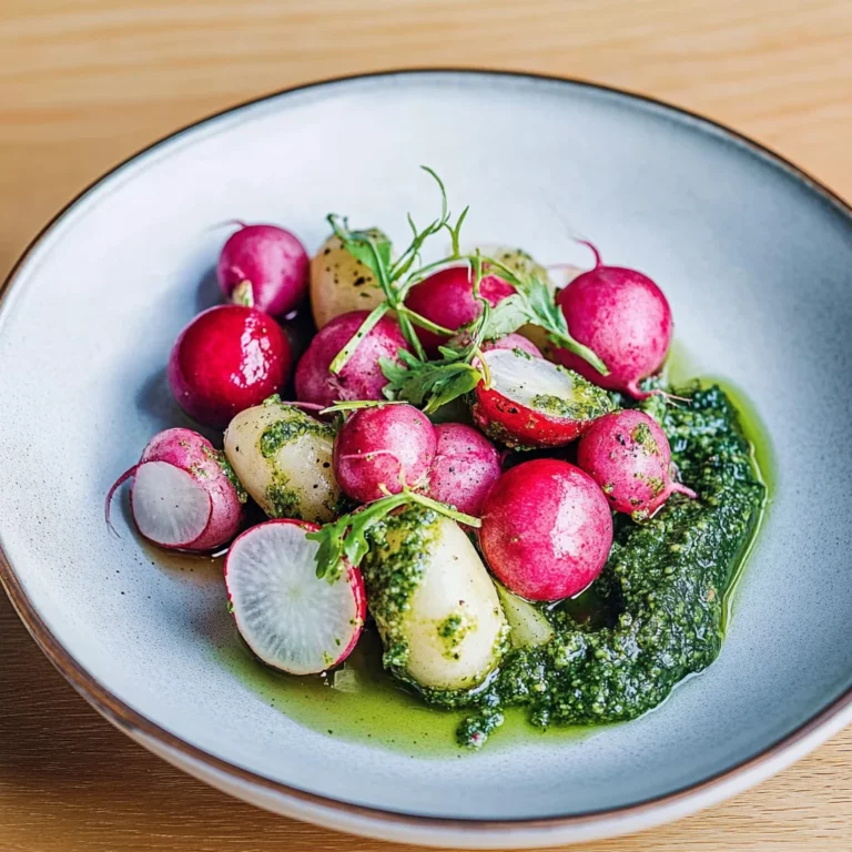 Roasted Radishes with Radish Top Pesto: A Flavorful Twist