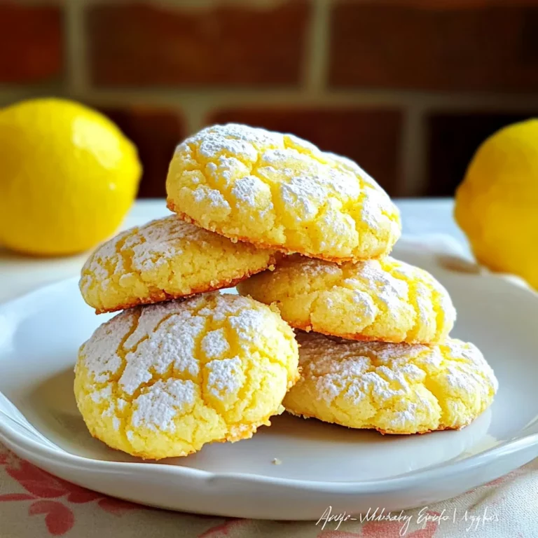 Soft & Chewy Lemon Cookies: Brighten Your Day