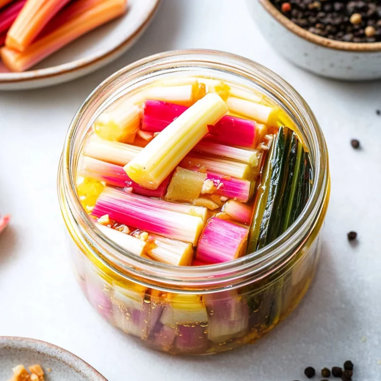 Spicy Pickled Swiss Chard Stems: Zesty Flavor Explosion