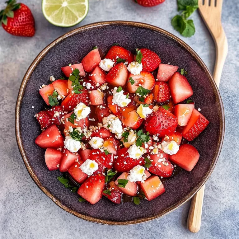Strawberry Watermelon Honey Salad: A Refreshing Delight