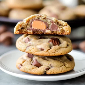 Triple Reese’s Peanut Butter Cookies