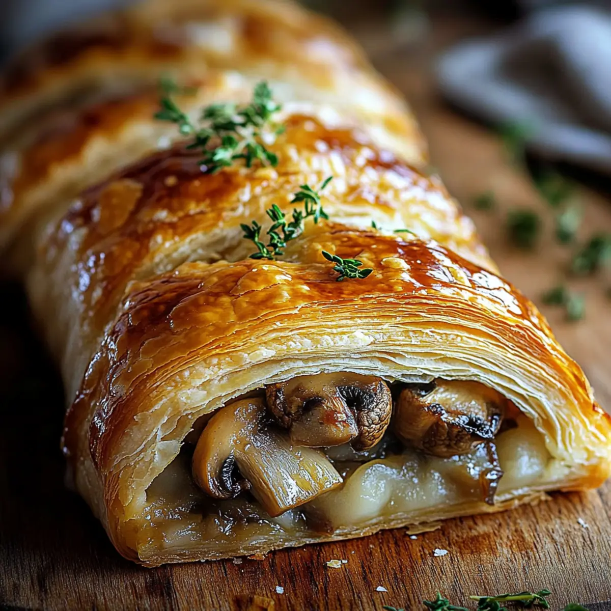 Savory Mushroom & Gruyère Puff Pastries