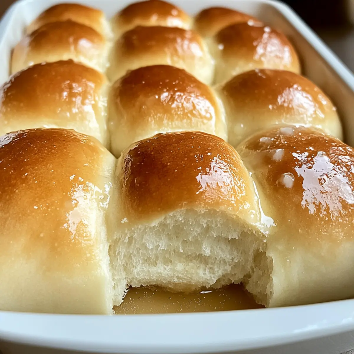Honey Butter Sourdough Parker House Rolls