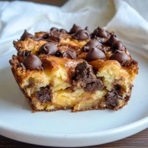 Chocolate Croissant Breakfast Bake