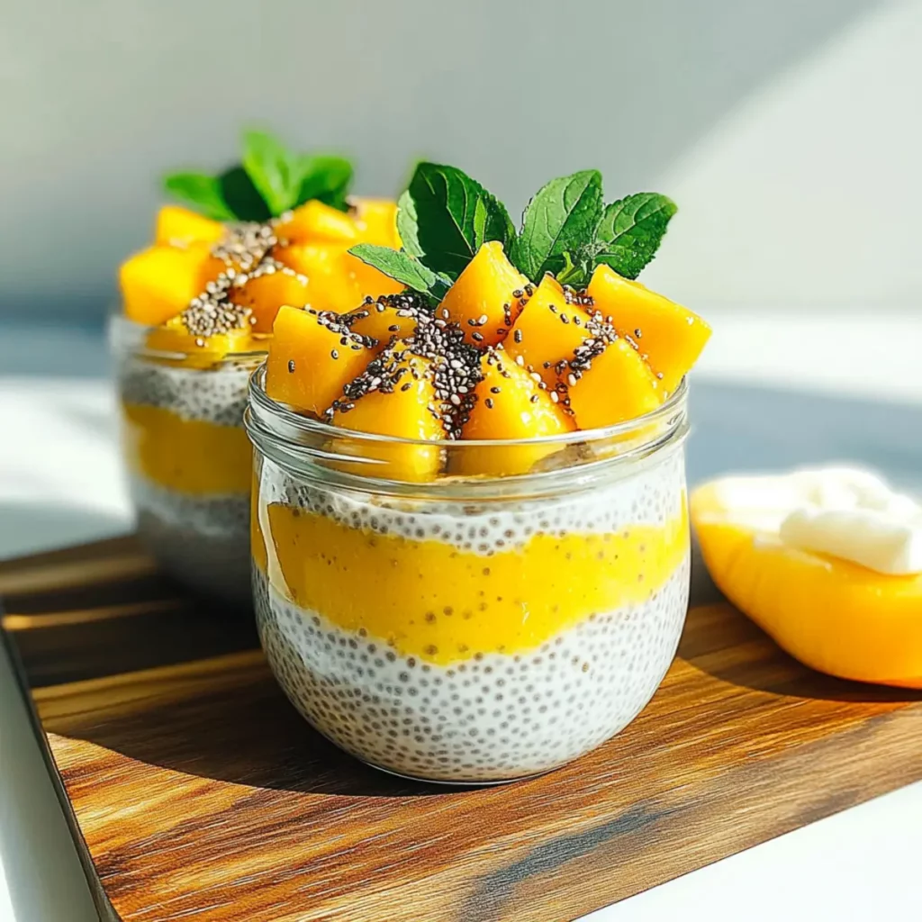Mango Coconut Chia Pudding