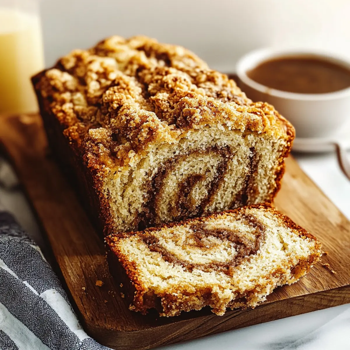 Brown Butter Cinnamon Swirl Crumb Loaf