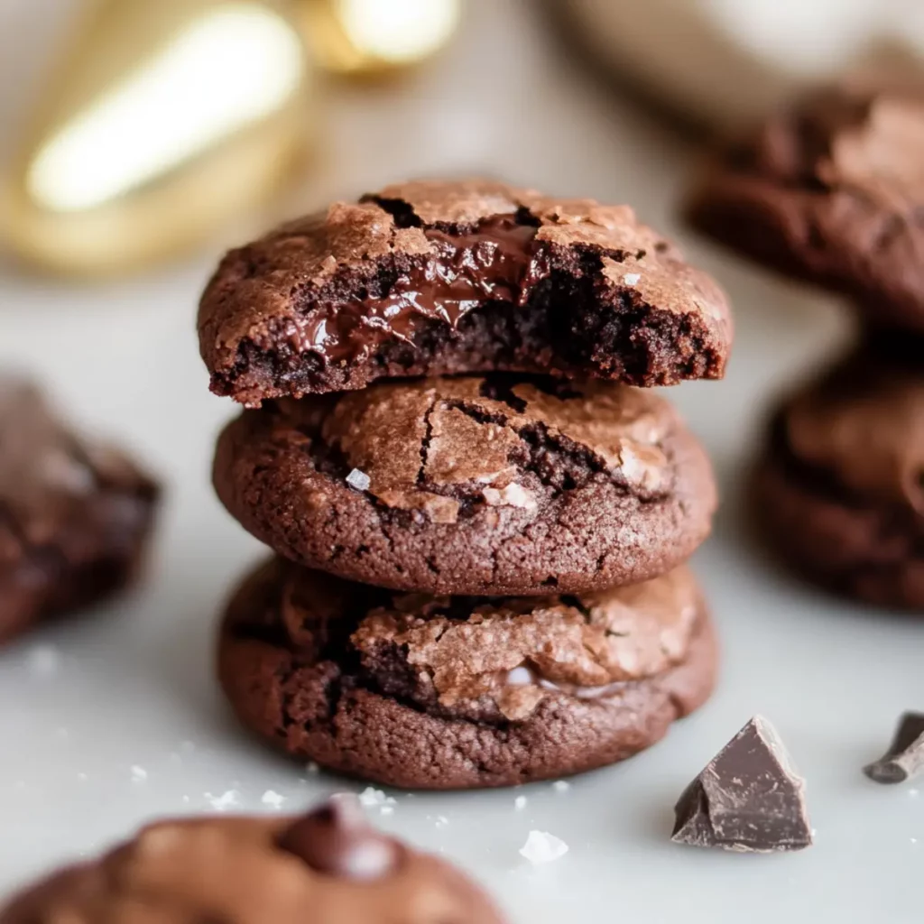 Fudgy Chocolate Brownie Cookies