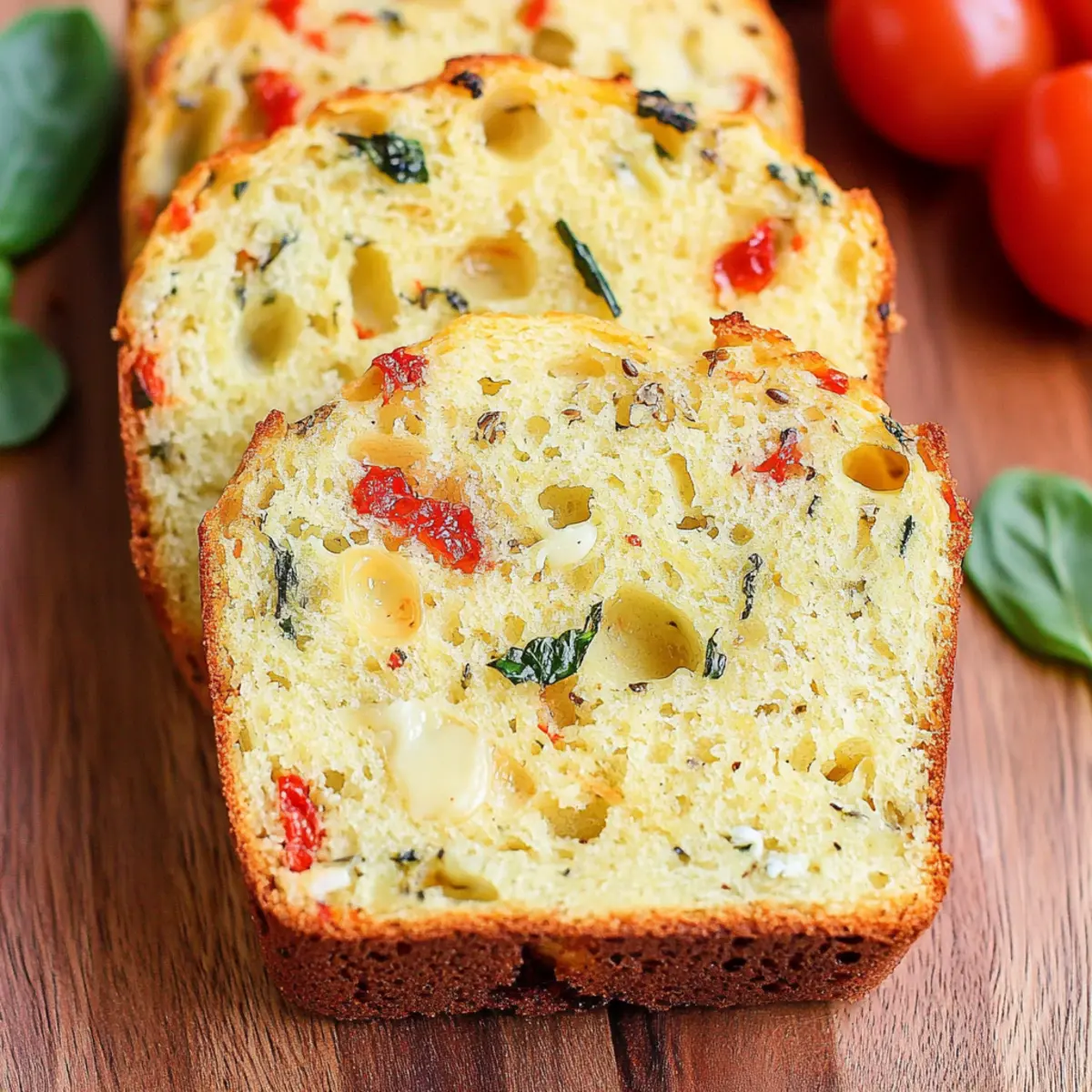 Caprese Quick Bread