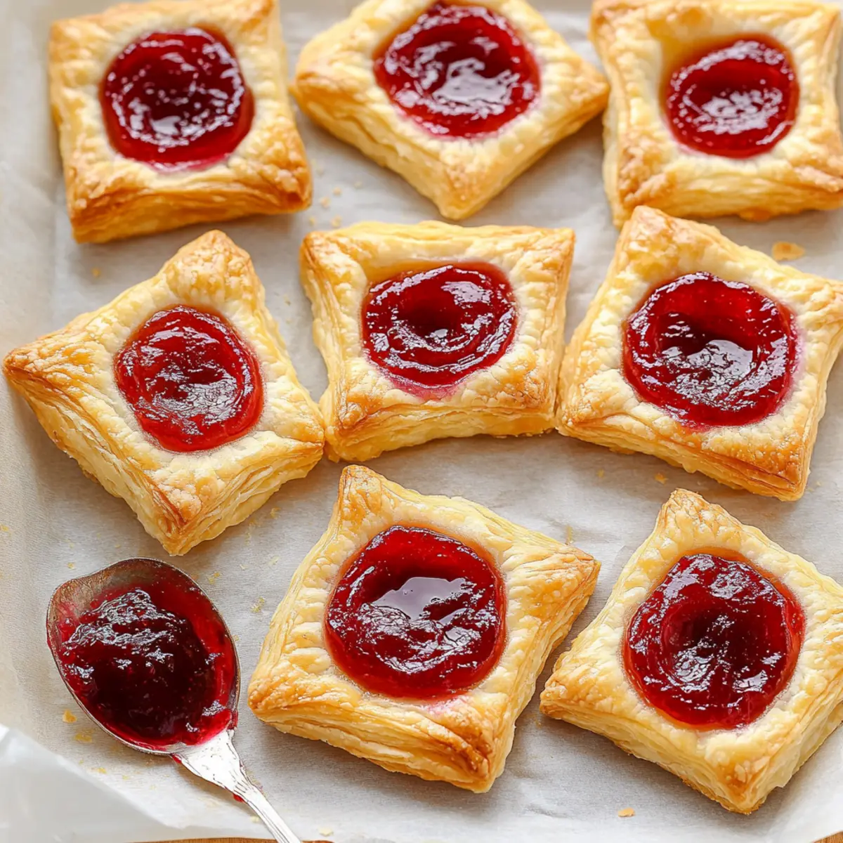 Jam-Filled Puff Pastry Tarts
