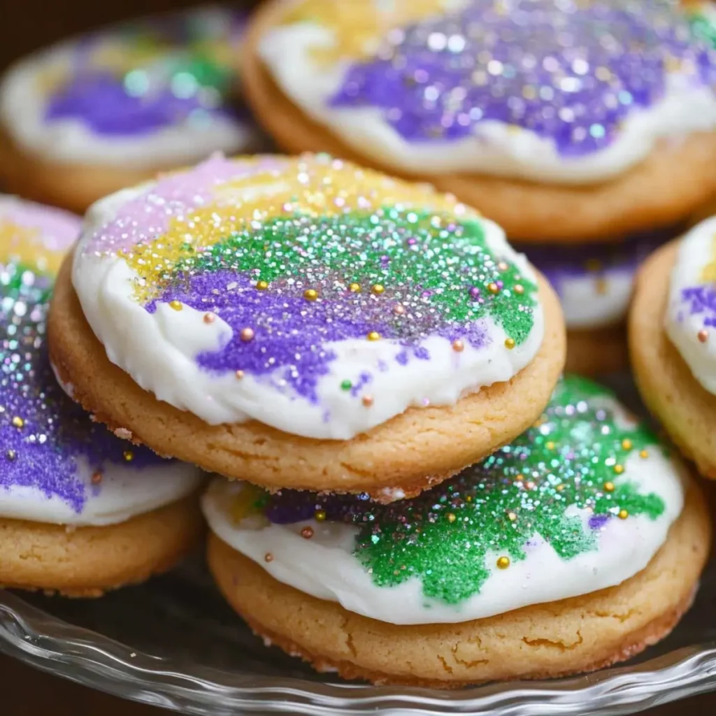 Mardi Gras King Cake Cookies
