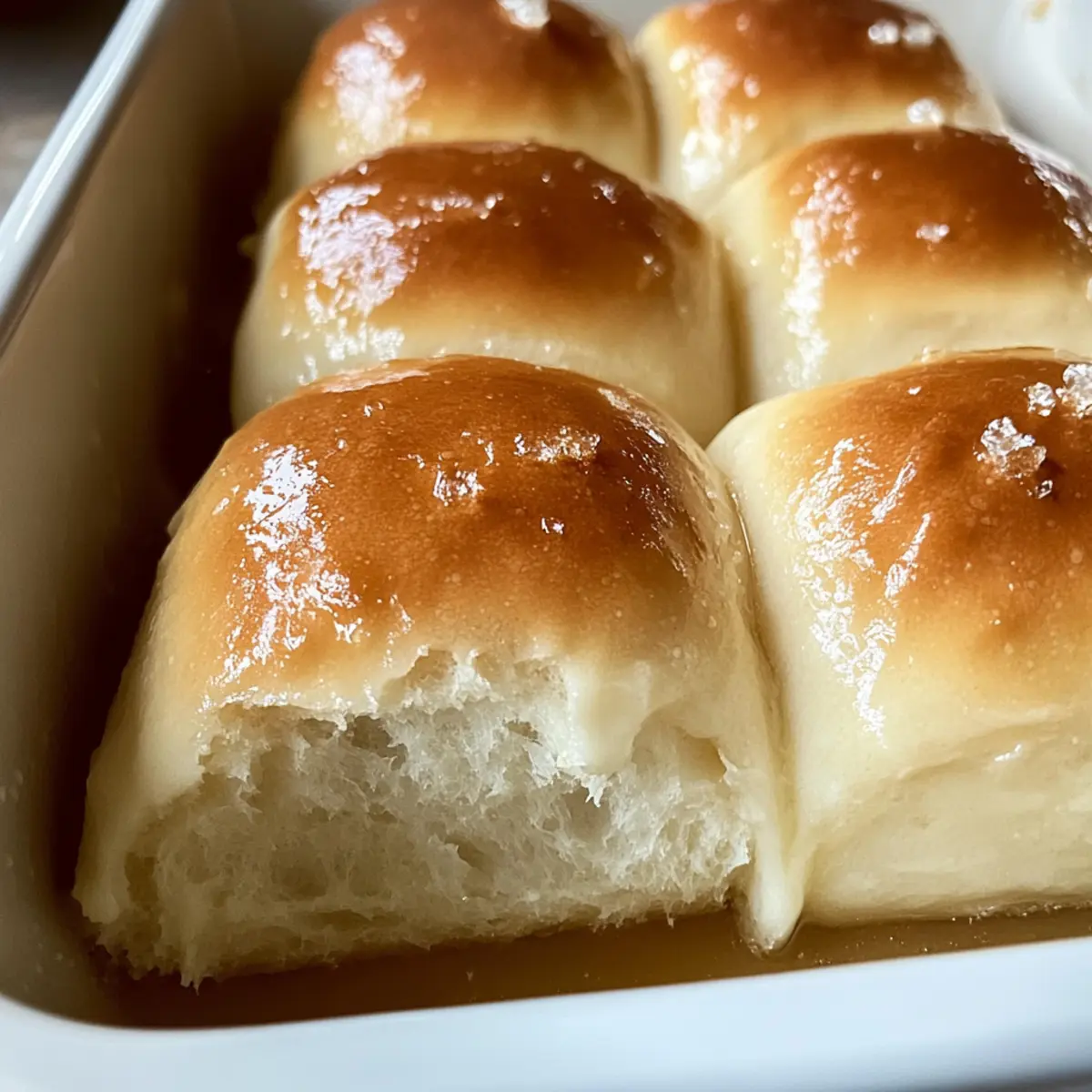 Honey Butter Sourdough Parker House Rolls