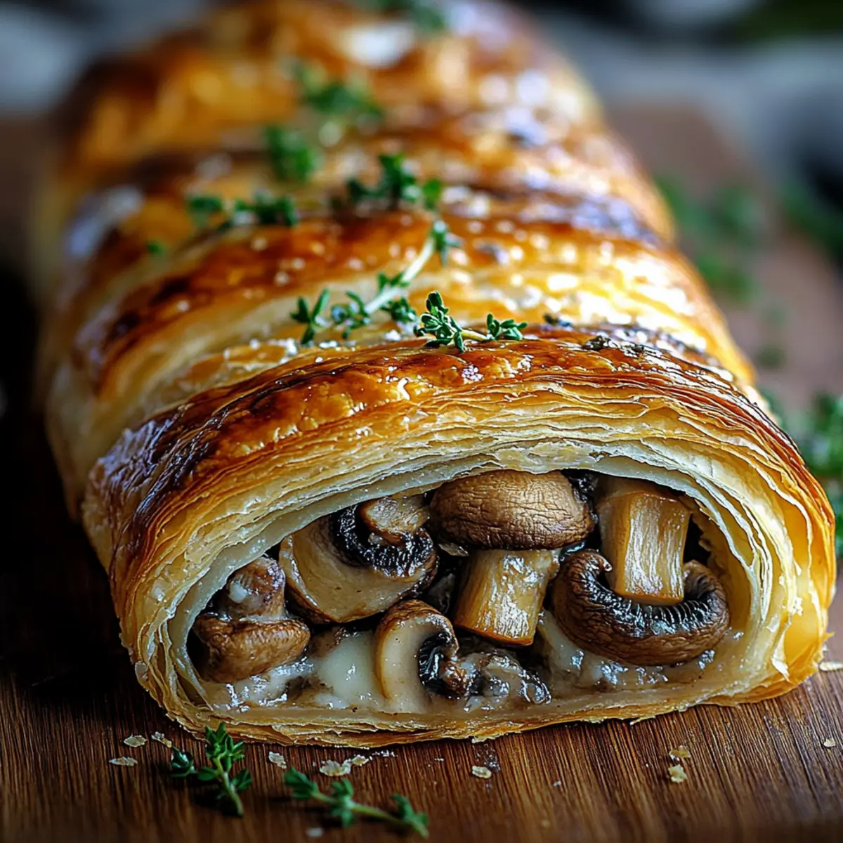 Savory Mushroom & Gruyère Puff Pastries