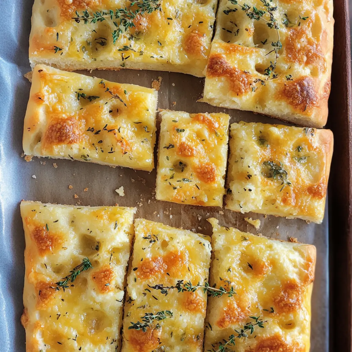 Gruyère & Thyme Focaccia