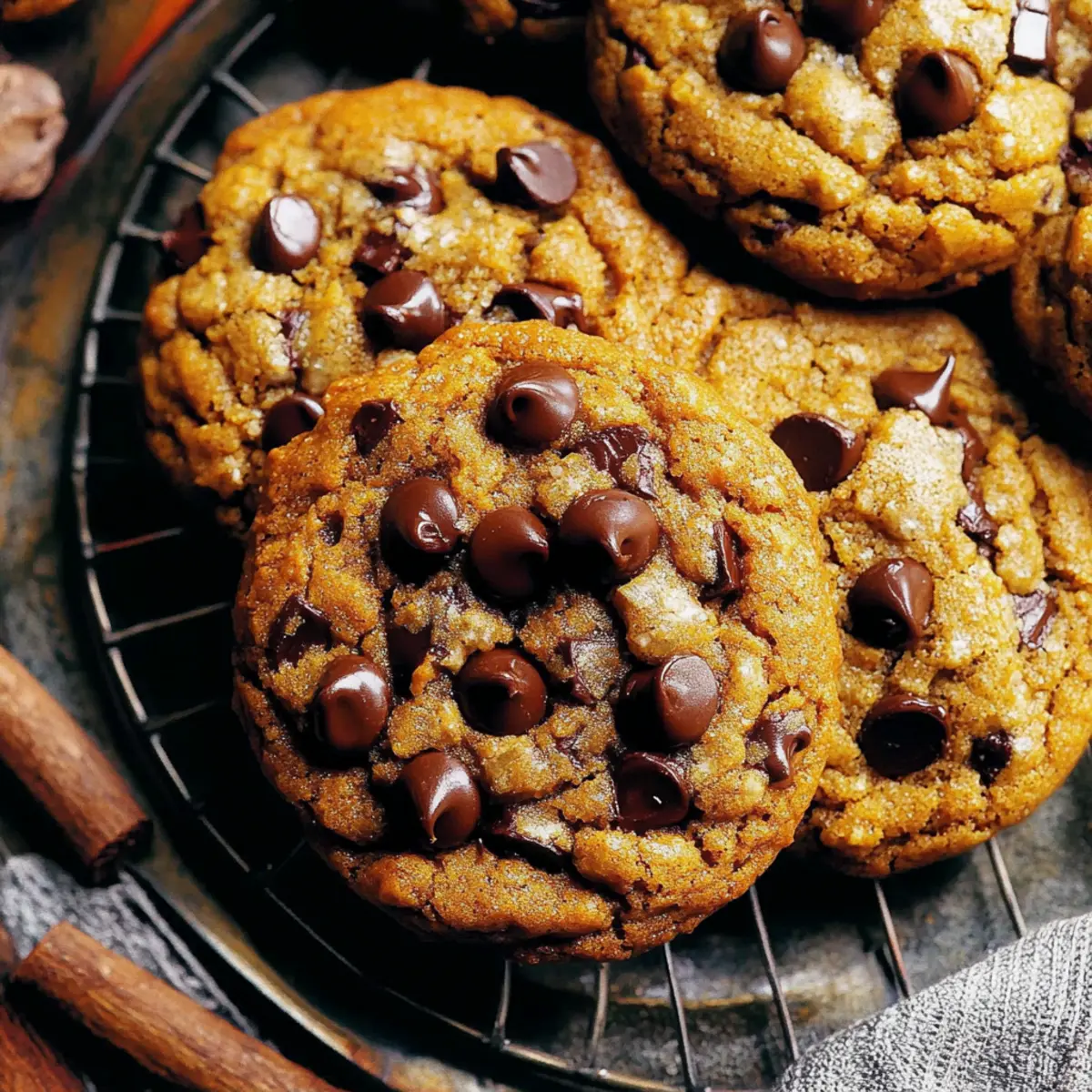 Brown Butter Pumpkin Chocolate Chip Cookies