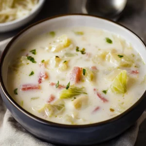 Southern-style creamy cabbage soup