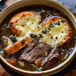 French Onion Beef Short Rib Soup