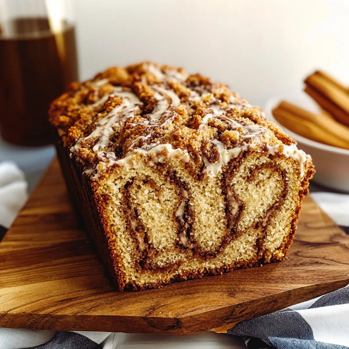 Brown Butter Cinnamon Swirl Crumb Loaf