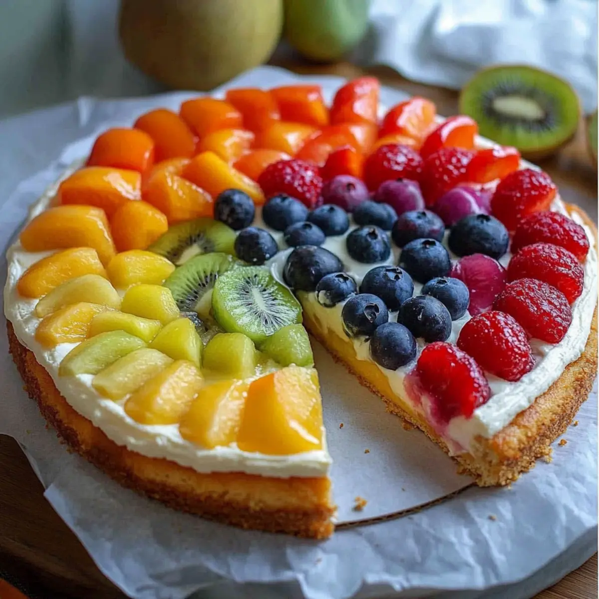 Ultimate Rainbow Fruit Pizza