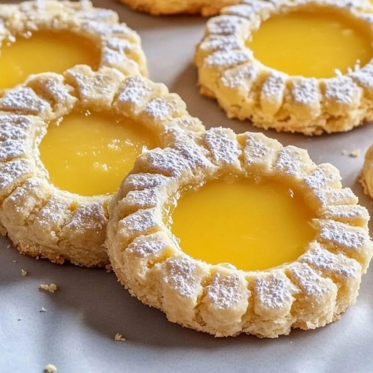 Vegan Lemon Curd Shortbread Cookies