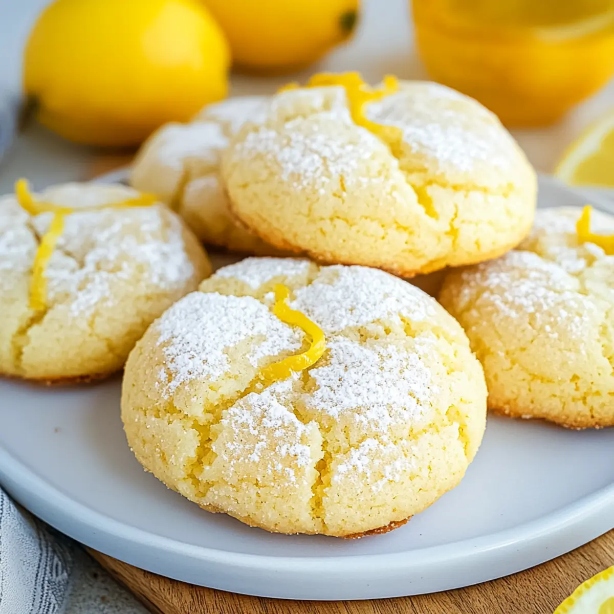 Soft & Chewy Lemon Cookies