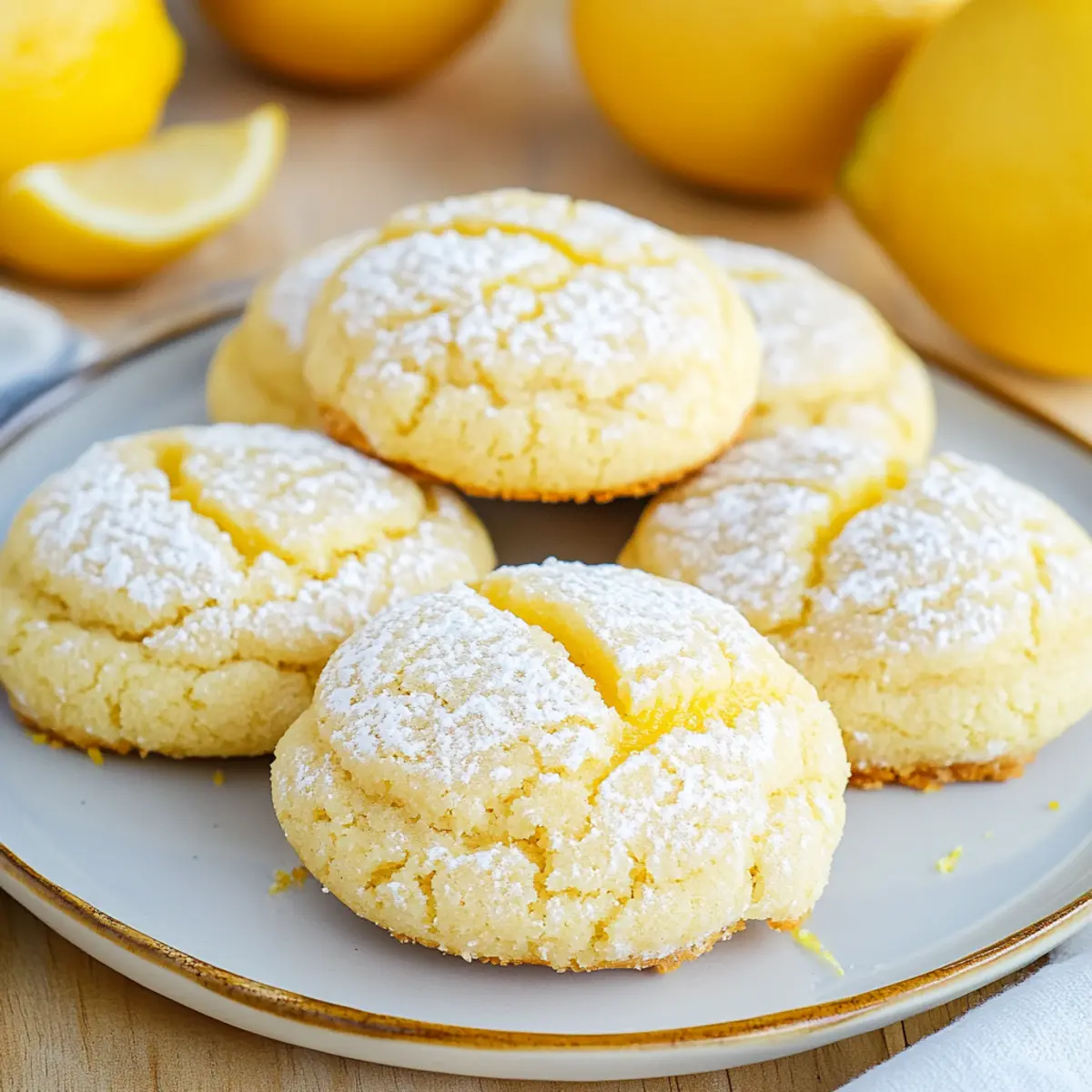 Soft & Chewy Lemon Cookies