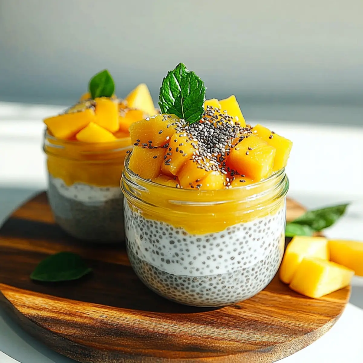Mango Coconut Chia Pudding