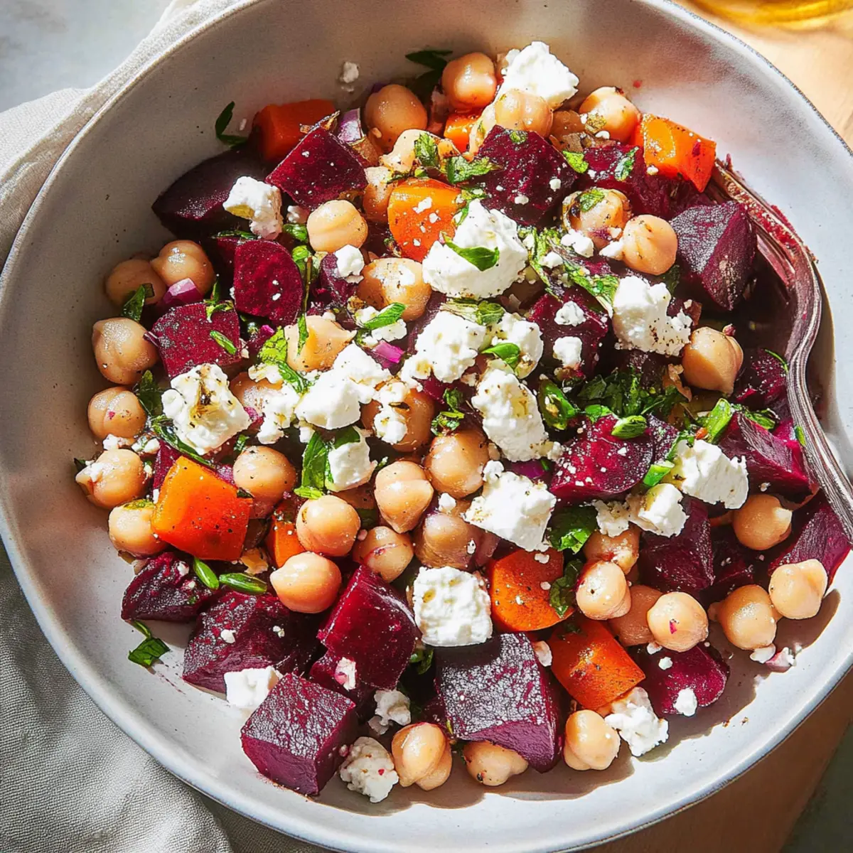 Chickpea, Beet and Feta Salad