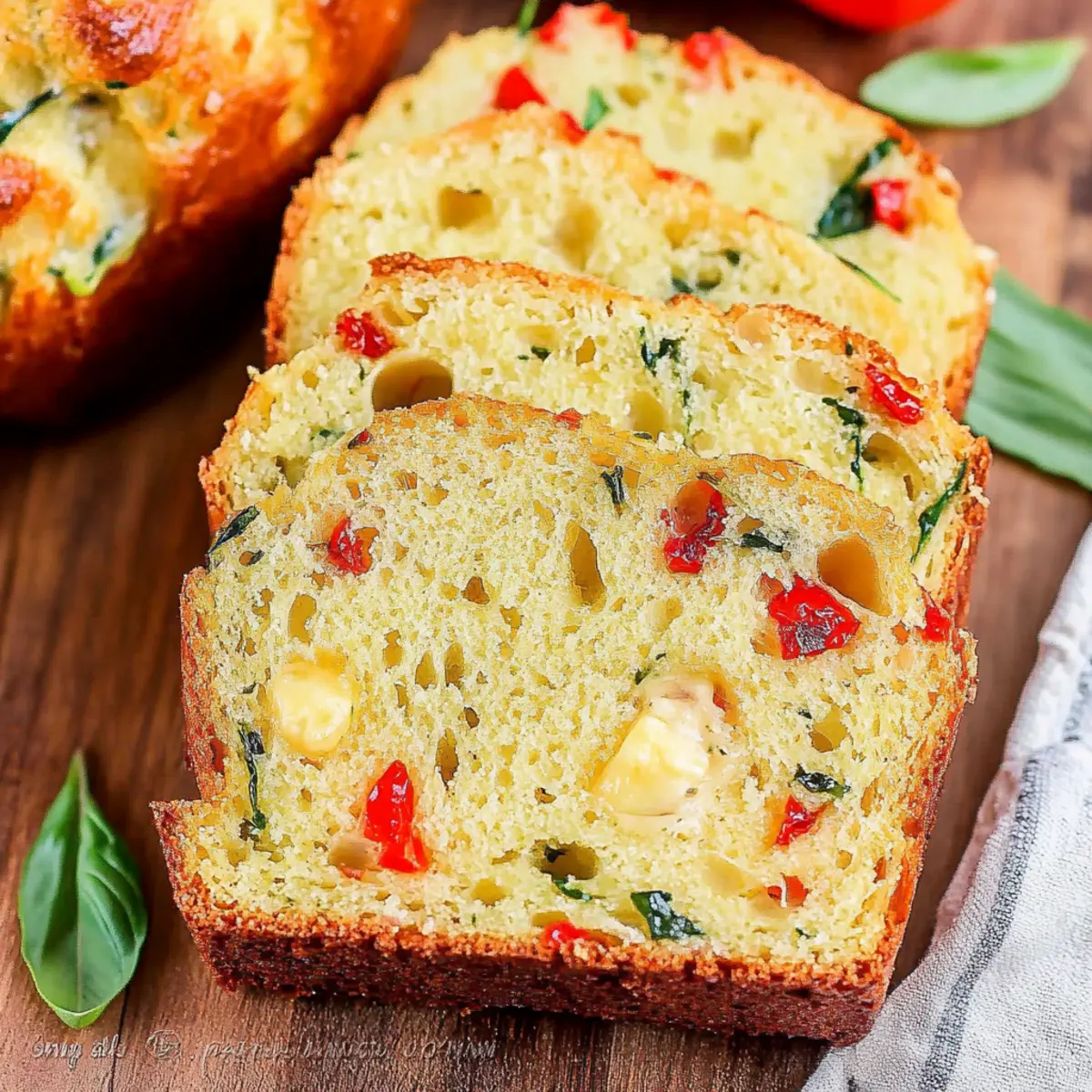 Caprese Quick Bread
