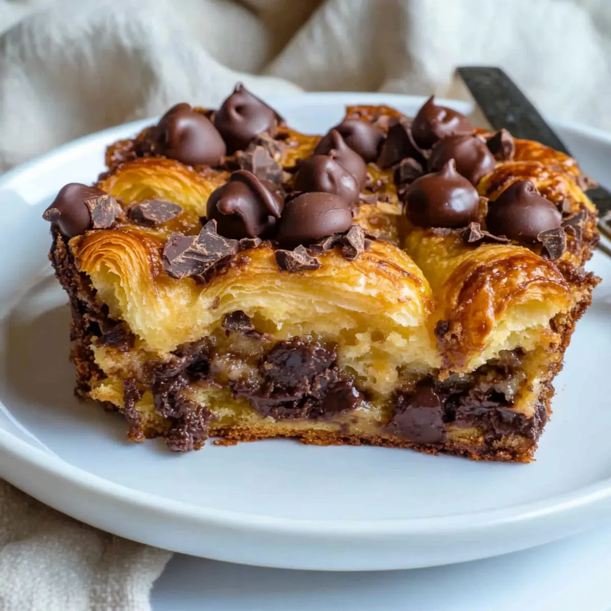 Chocolate Croissant Breakfast Bake