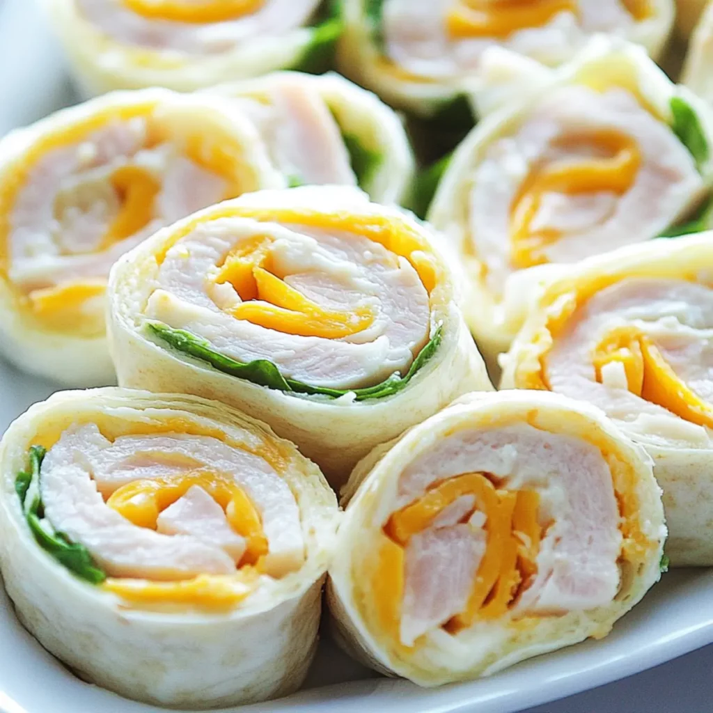 Turkey Cheddar Roll Ups