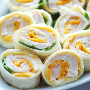 Turkey Cheddar Roll Ups