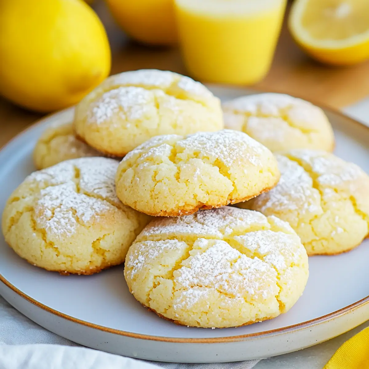 Soft & Chewy Lemon Cookies