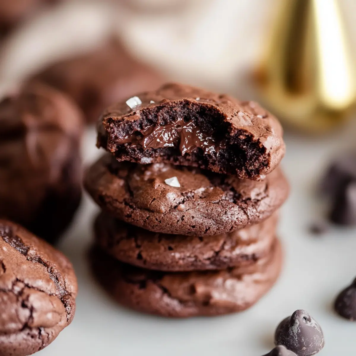Fudgy Chocolate Brownie Cookies