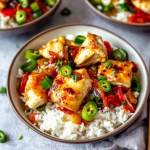 Sweet Chili Chicken Rice Bowls with Chicken Thighs