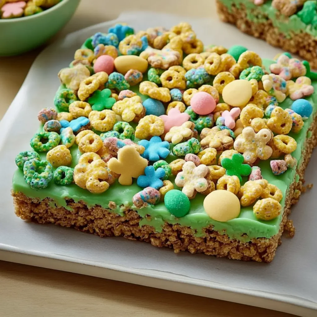 St. Patrick’s Day Lucky Charms Krispie Treats