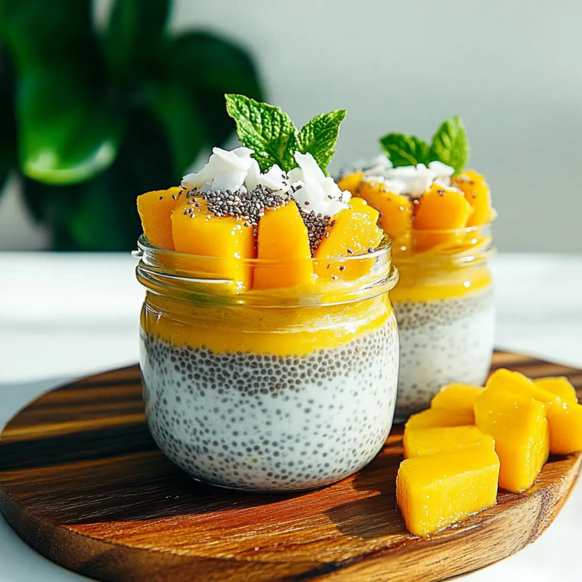 Mango Coconut Chia Pudding