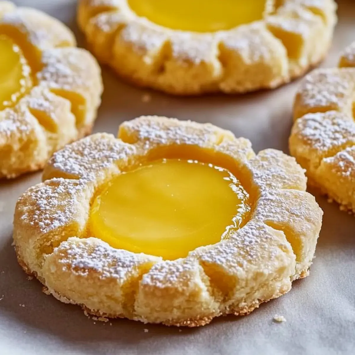 Vegan Lemon Curd Shortbread Cookies
