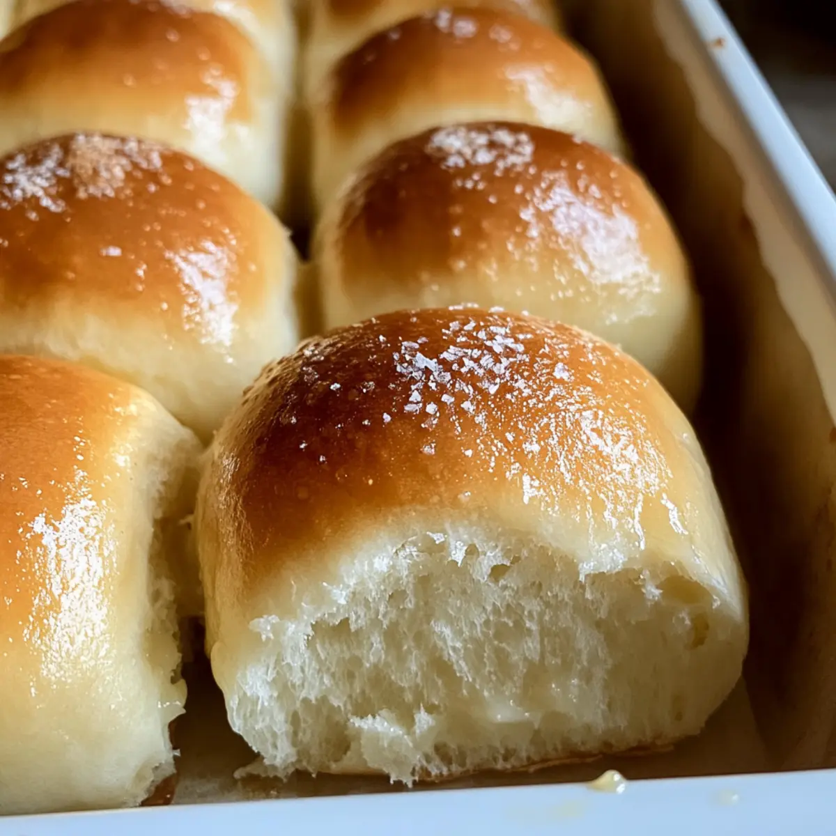 Honey Butter Sourdough Parker House Rolls