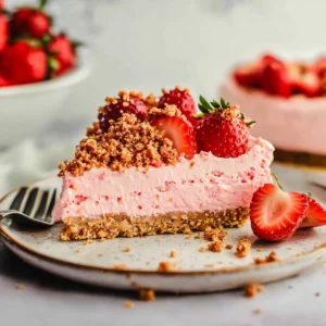 Strawberry Crunch Cheesecake