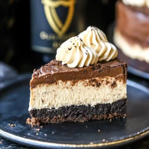 Guinness & Baileys Cheesecake Brownie Bars