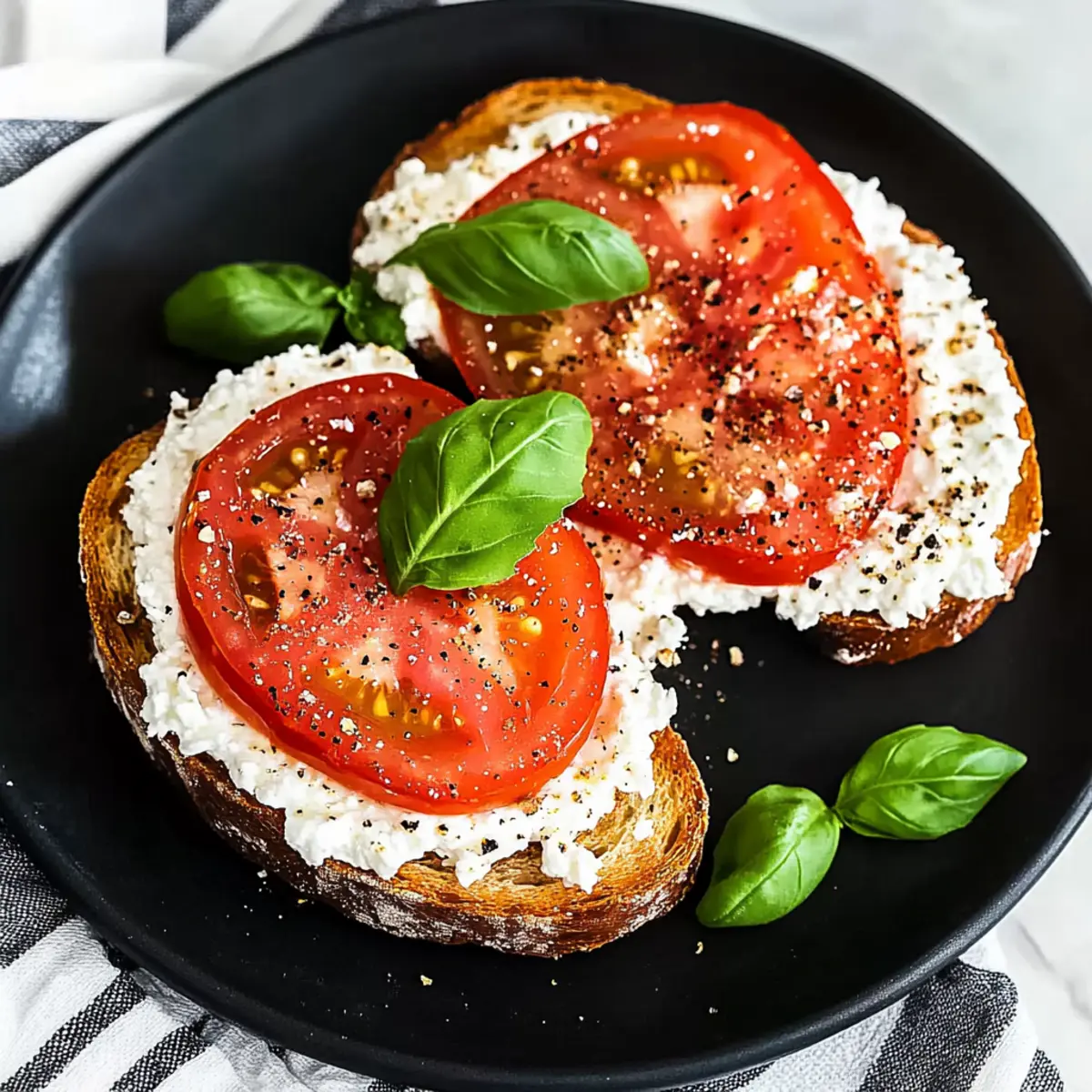 5-Ingredient Ricotta & Tomato Toast