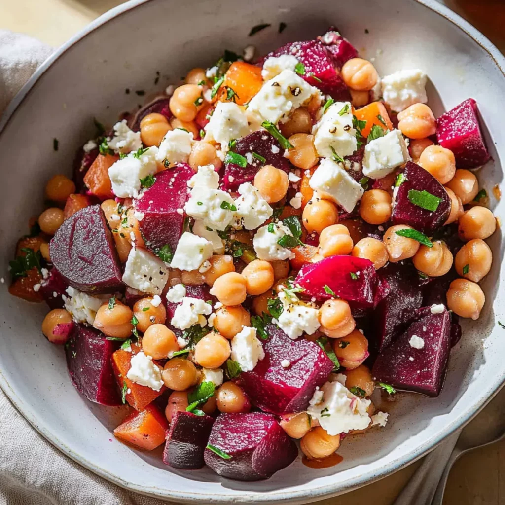 Chickpea, Beet and Feta Salad