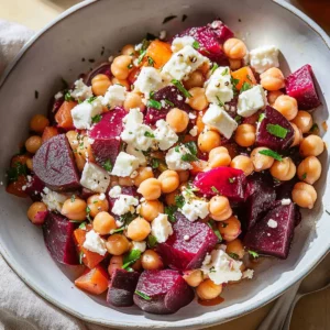 Chickpea, Beet and Feta Salad