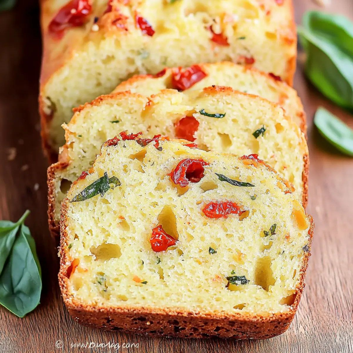 Caprese Quick Bread
