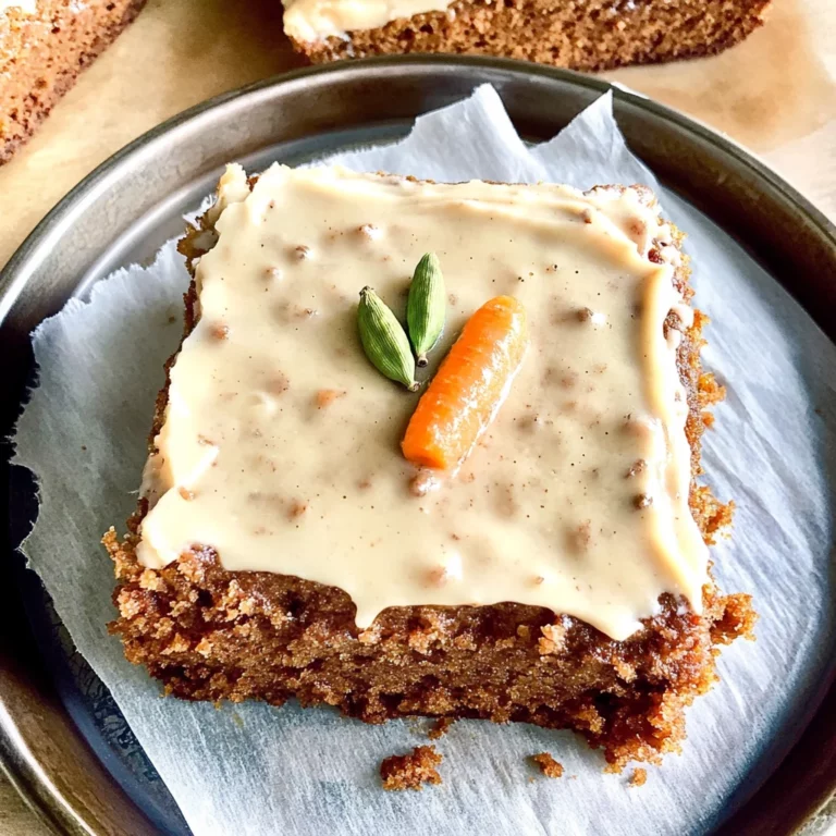 Cardamom Spiced Carrot Cake: Irresistibly Moist Delight