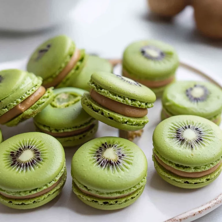 Kiwi Macarons: Delightfully Tangy and Colorful Treats