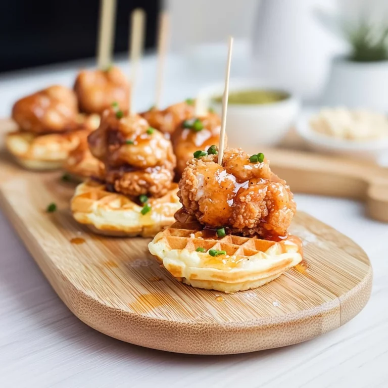 mini chicken and waffles: Crispy Delight for Brunch Lovers