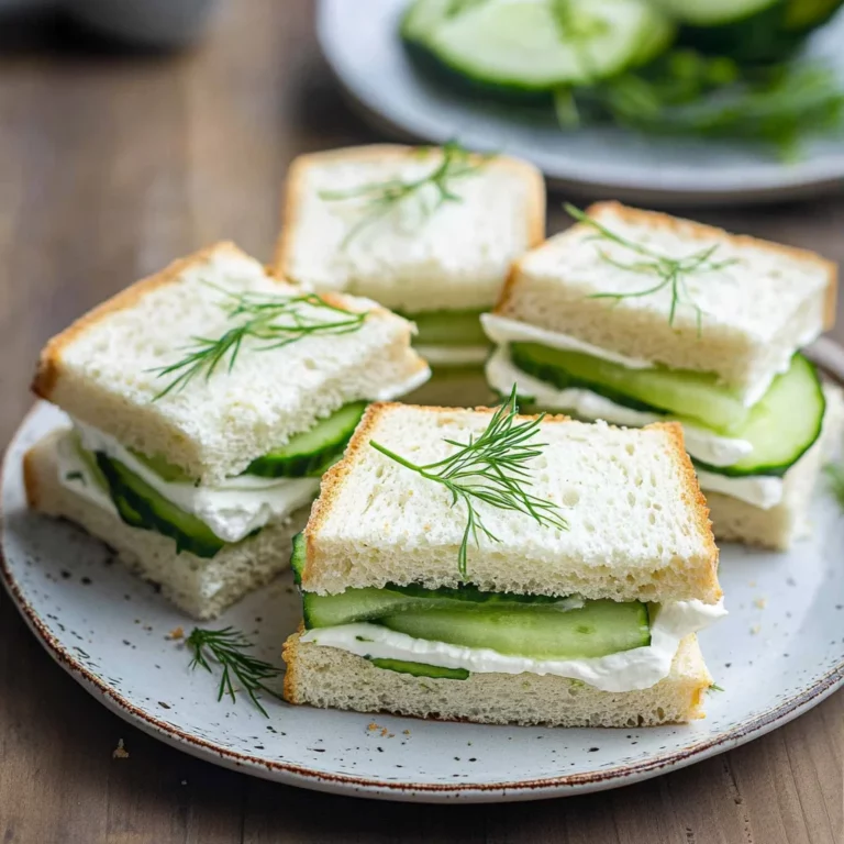 cucumber sandwiches: Refreshing and Creamy Delight
